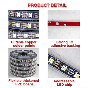 DC5V 18W Smart SK6812/WS2812B RGB LED Strip Lights